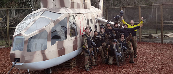 Rambo 2 Russian Helicopter at Delta Force Paintball Tsawwassen
